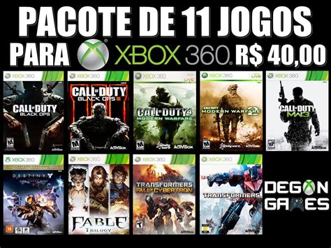 pack de jogos xbox 360